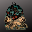 Loungefly™ Disney - Mickey & Minnie Mouse Fireworks Glow in the Dark 10" Faux Leather Mini Backpack