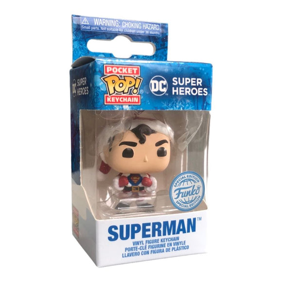 DC Super Heroes - Superman Holiday Pocket Pop! Vinyl Keychain