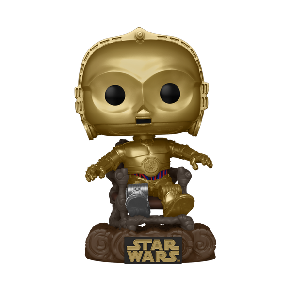 Star Wars Episode VI - C-3PO on Ewok Throne 40th Anniversary Pop! Vinyl #609