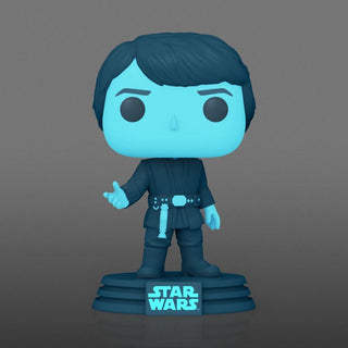 Star Wars Episode VI - Holographic Luke Skywalker 40th Anniversary Glow-in-the-Dark Pop! #615