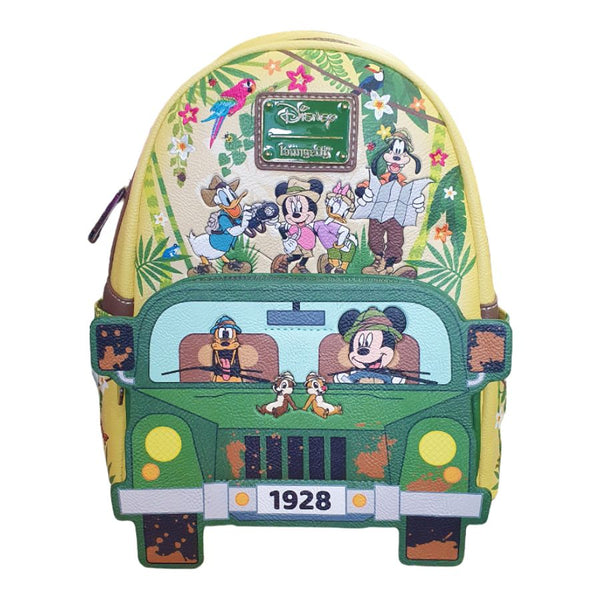Loungefly™ Disney - Mickey & Friends Jungle Glow in the Dark 10" Faux Leather Mini Backpack