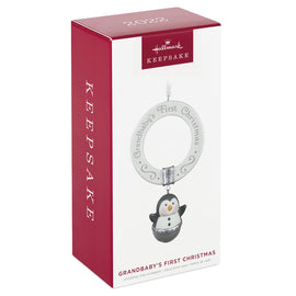 Hallmark Keepsake Tree Decoration - Grandbaby's First Christmas Penguin Bell 2022