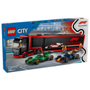 LEGO® F1® Truck with RB20 & AMR24 F1® Cars 60445-1
