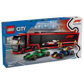 LEGO® F1® Truck with RB20 & AMR24 F1® Cars 60445