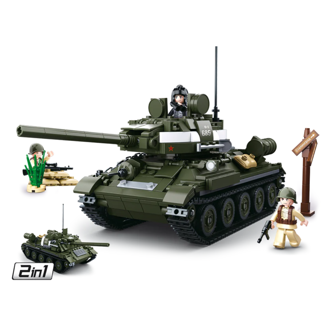 Sluban WW2 Tank T-34/85 - 0