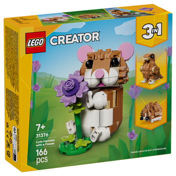 LEGO® Cute Hamster with a Flower 31376