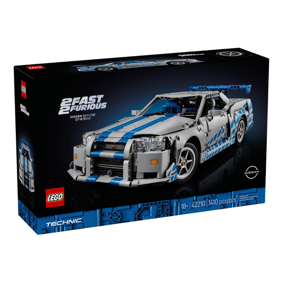 LEGO® 2 Fast 2 Furious Nissan Skyline GT-R (R34) Car 42210