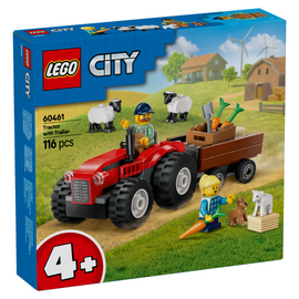 LEGO® Red Farm Tractor with Trailer & Sheep 60461