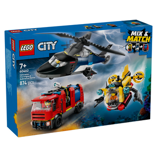 LEGO® Helicopter, Fire Truck & Submarine Remix 60462