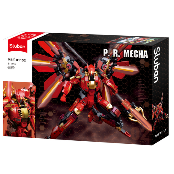 Sluban P.R. Mecha Red