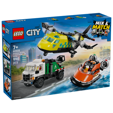 LEGO® Airplane, Service Truck & Hovercraft Remix 60505
