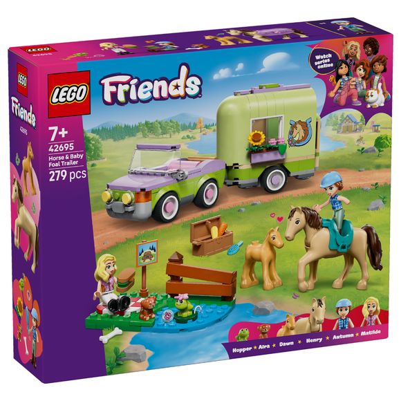 LEGO® Horse & Baby Foal Trailer 42695