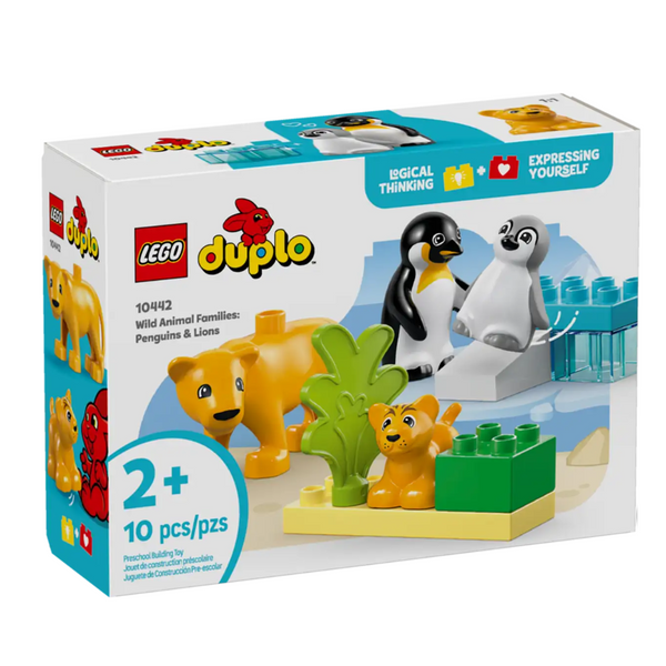 LEGO® DUPLO® Wild Animal Families: Penguins & Lions 10442