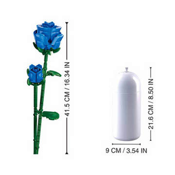 Sluban Blue Rose with Vase - 0