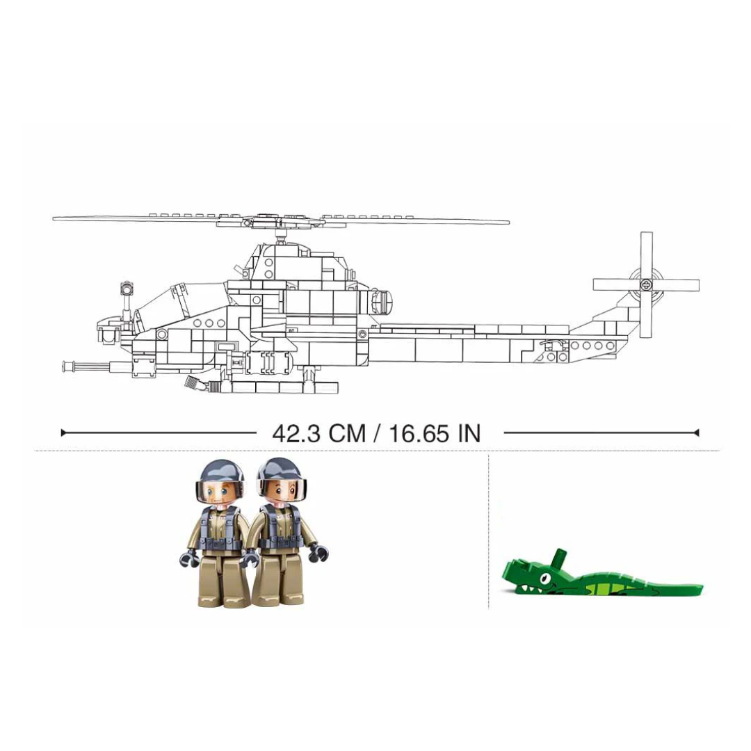 Sluban MB AH-1Z Attack Helicopter 482 99A