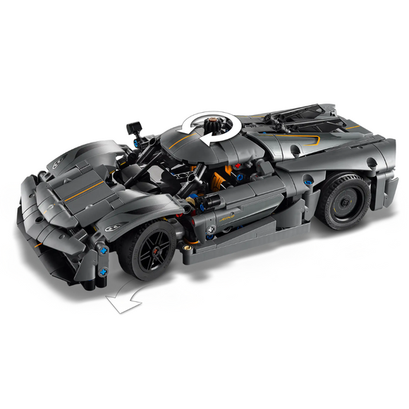 LEGO® Koenigsegg Jesko Absolut Grey Hypercar 42173