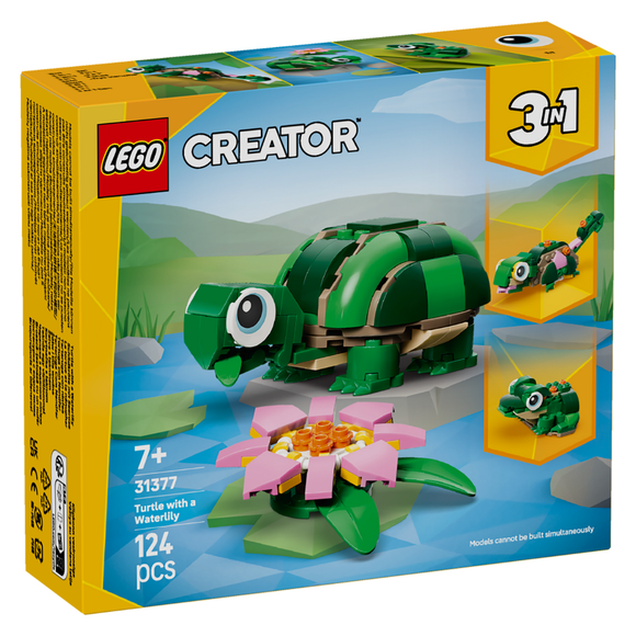 LEGO® Turtle with a Water Lily Flower 31377
