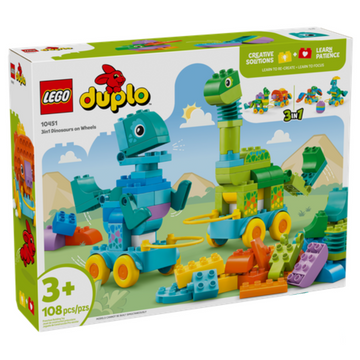 LEGO® DUPLO® 3 in 1 Dinosaurs on Wheels 10451