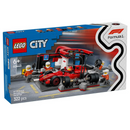 LEGO® F1® Pit Stop & Pit Crew with Ferrari Car 60443-1