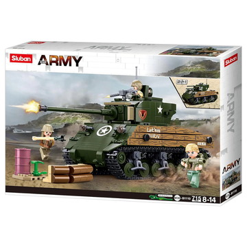 Sluban WW2 M4A3 Medium Tank