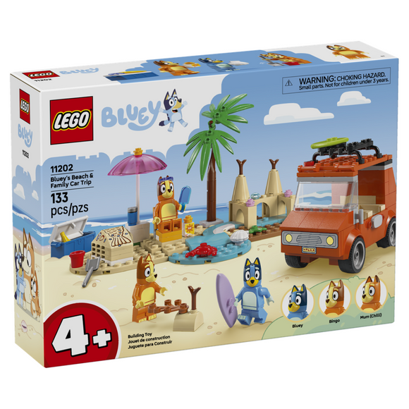LEGO® Bluey's Beach & Family Car Trip 11202