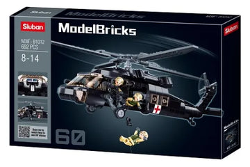 Sluban Model Bricks Black Hawk Helicopter