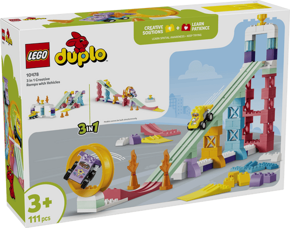 LEGO® DUPLO® 3 in 1 Creative Ramps with Vehicles 10478