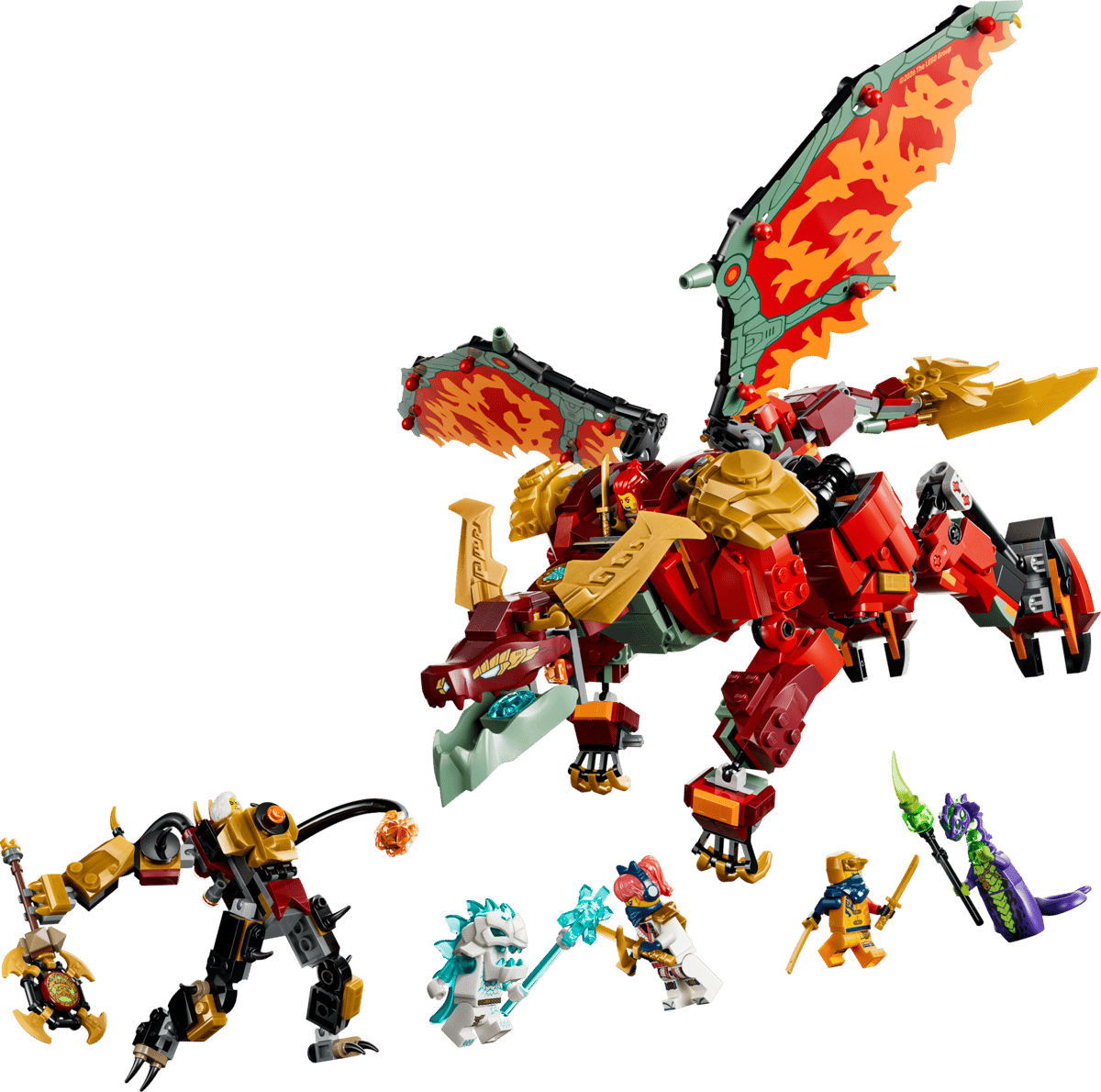 LEGO® Wyldfyre's Transforming Dragon Mech 71868 | I'm Rick James