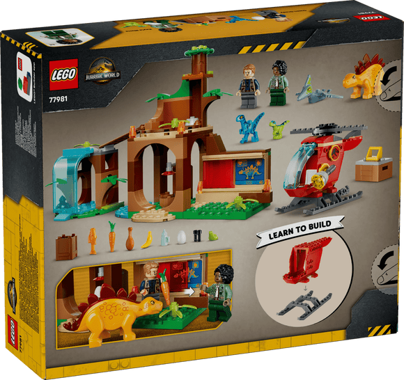 LEGO® Velociraptor, Stegosaurus & Pteranodon Rescue 77981
