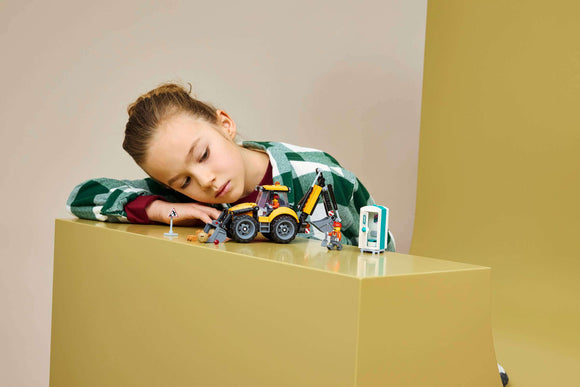 LEGO® Yellow Backhoe Loader 60480