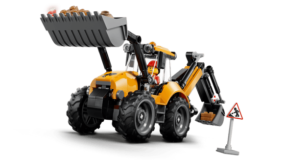 LEGO® Yellow Backhoe Loader 60480