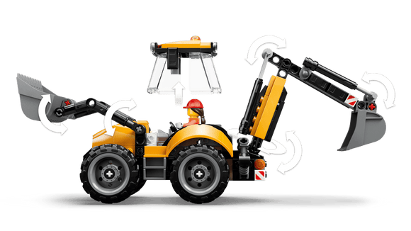 LEGO® Yellow Backhoe Loader 60480