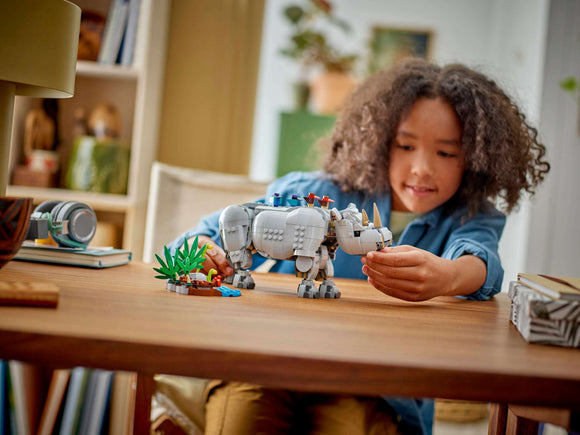 LEGO® Wild Animals: Majestic Rhino with Birds 31171
