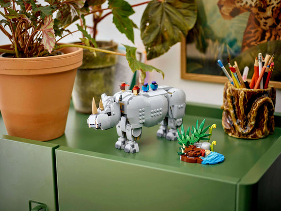 LEGO® Wild Animals: Majestic Rhino with Birds 31171