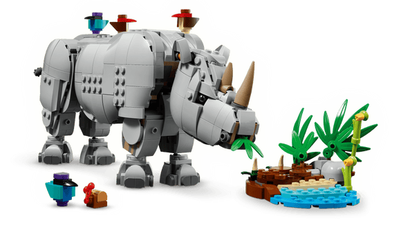 LEGO® Wild Animals: Majestic Rhino with Birds 31171