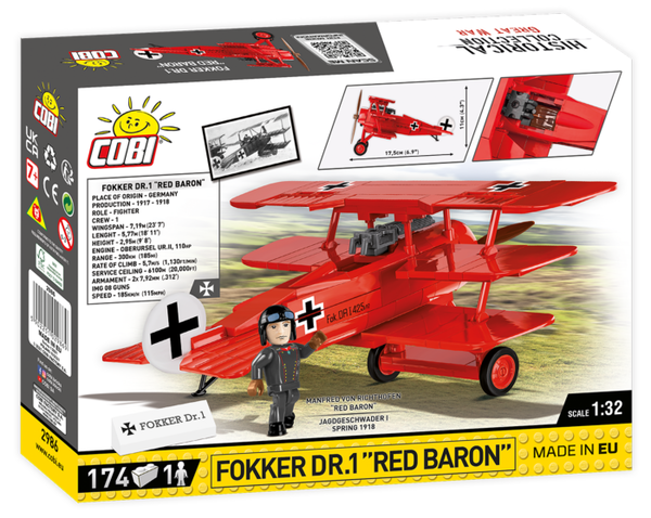 World War I - The Red Baron’s Fokker Dr.I Triplane 1:32 scale