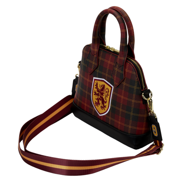 Loungefly™ Harry Potter - Gryffindor Varsity Plaid 8" Faux Leather Crossbody Bag