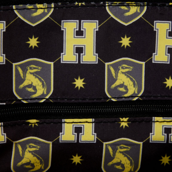 Loungefly™ Harry Potter - Hufflepuff Varsity Plaid 8" Faux Leather Crossbody Bag