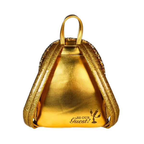 Loungefly™ Beauty and the Beast (1991) - Lumiere Glow in the Dark 10" Faux Leather Mini Backpack
