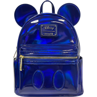 Loungefly™ Disney - Disney - Mickey Blue Oil Slick 10" Faux Leather Mini Backpack