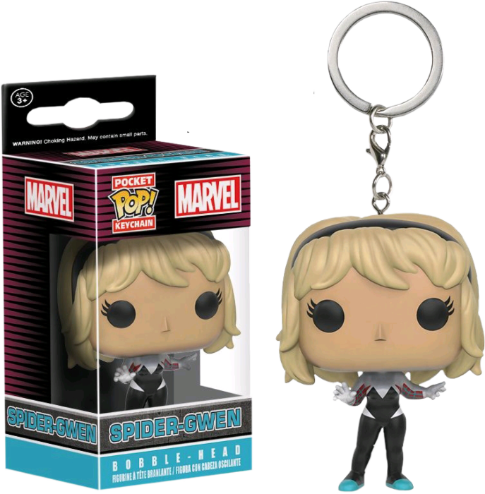 Spider-Man - Spider-Gwen Unhooded Pop! Keychain