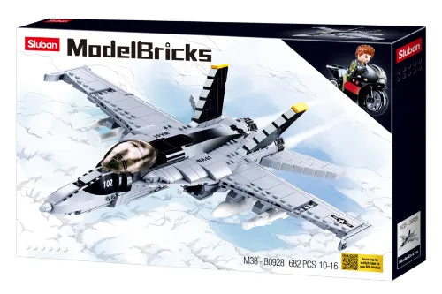 Sluban Model Bricks F/A 18E Super Bumblebee