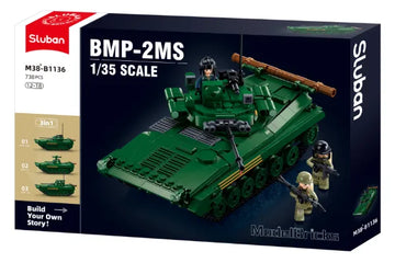Sluban Model Bricks 1:35 BMP Infantry Fighting tank IFV 3 in 1