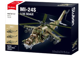 Sluban Model Bricks 1:35 MI-24S Helicopter Gunship 3 in 1