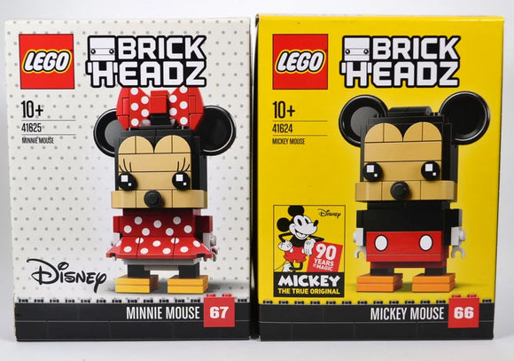 LEGO® Mickey & Minnie Brickheadz 41624 + 41625