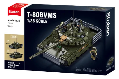 Sluban Model Bricks 1:35 T-80BVMS Tank