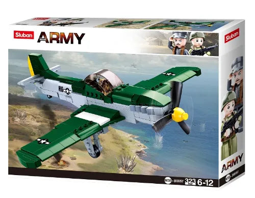 Sluban WW2 P51D Fighter Plane