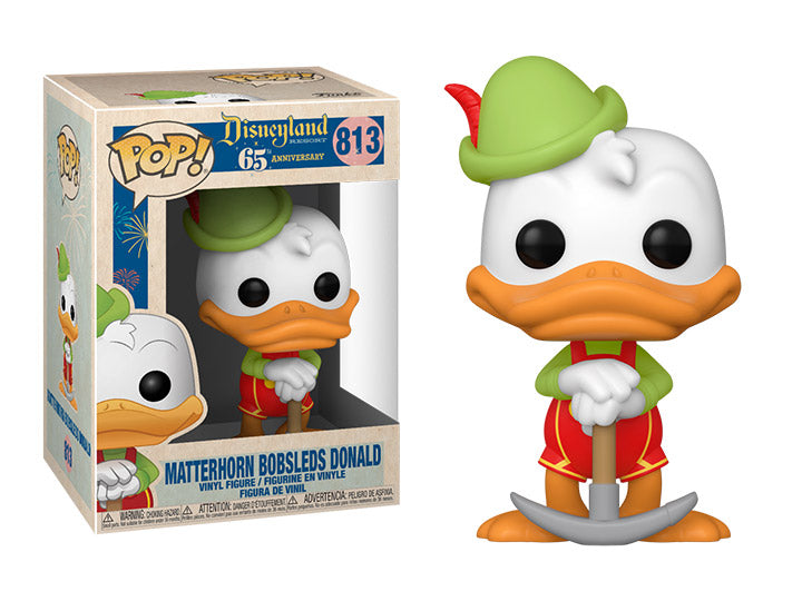 Disneyland 65th Anniversary - Matterhorn Bobsled Donald Duck Pop! Vinyl #813 - 0