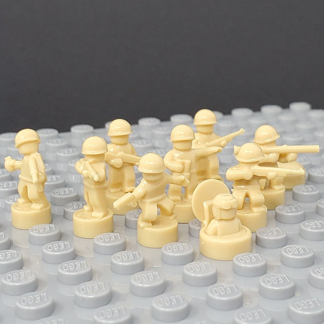 Nano Soldier Figures - Light Tan