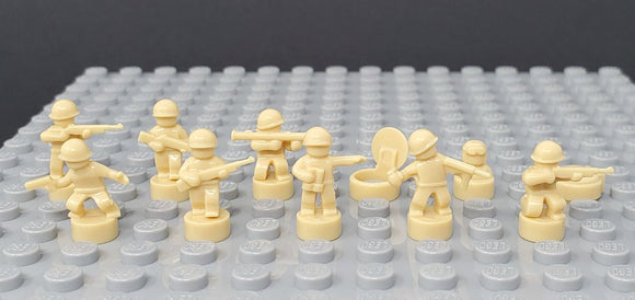 Nano Soldier Figures - Light Tan